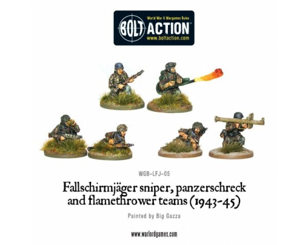 Fallschirmjäger Sniper, Panzerschreck & Flamethrower