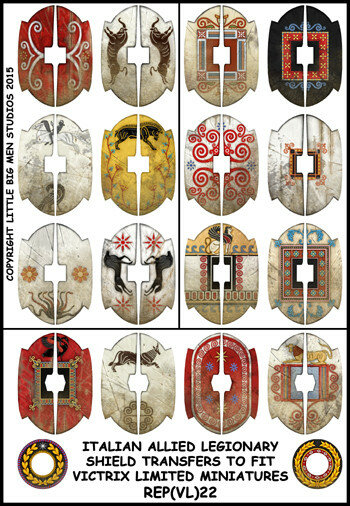 Republican Roman Italian Allied Legionary Shield Designs 22