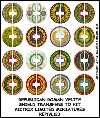Republican Roman Velite Shield Designs 23