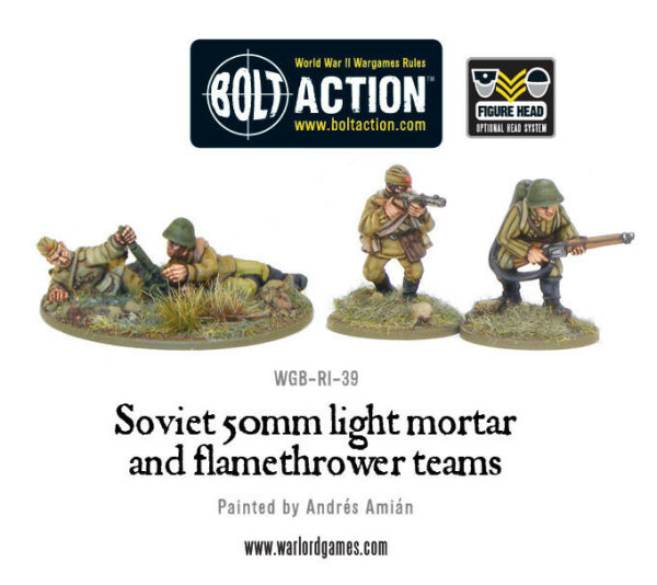 Soviet 50mm Light Mortar & Flamethrower Teams