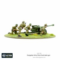 Hungarian Army Pak 40 Anti-Tank Gun + Oval Base