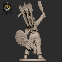 Atotoztli, the Aztec Warrior (28mm)