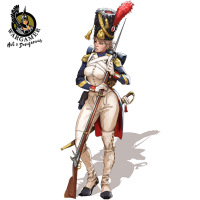 Celine, the Old Guard Grenadier (28 mm)