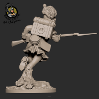 Fiona from the 42nd Higlanders (28 mm)