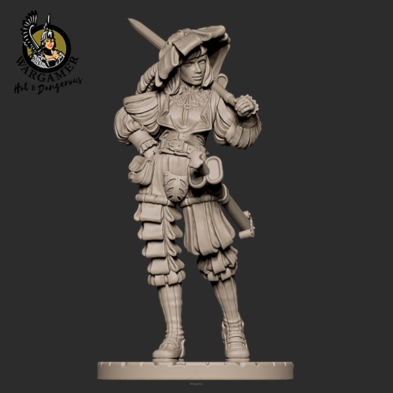 Greta, the Landsknecht (28mm)