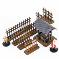 Shogunate Japan: Yamashiro Fort - Palisade & Well Set