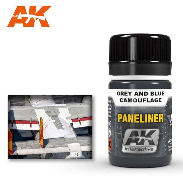 Paneliner: Grey and Blue Camouflage