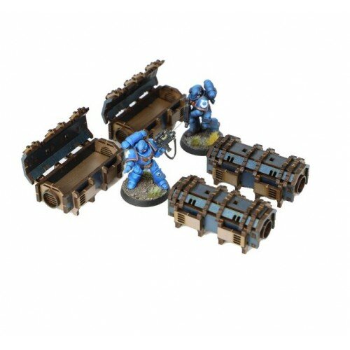 Large Industrial Crates (Blue)