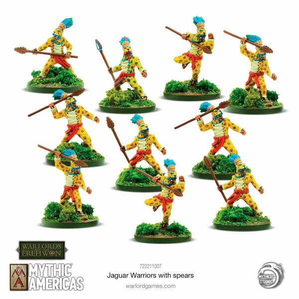 Warlords of Erewhon: Mythic Americas - Jaguar Warriors with Spears