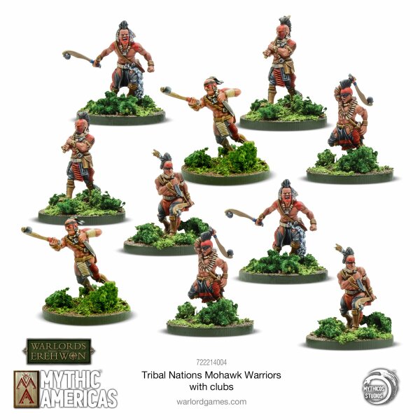 Warlords of Erewhon: Mythic Americas - Mohawk Warriors With Clubs