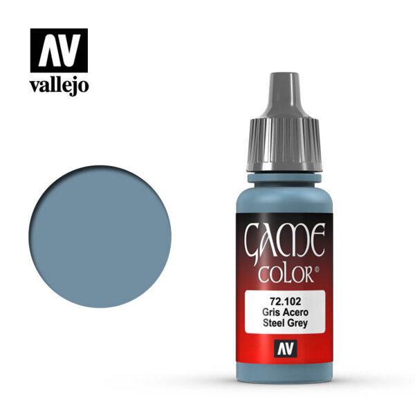 Vallejo: Game Colour - 72.102 Steel Grey