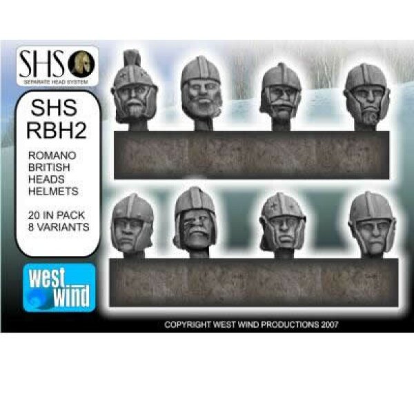 Romano-British Heads in Helmets (Late Roman Styles)