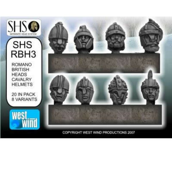 Romano-British Cavalry Heads with Helmets