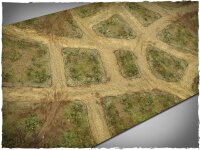 6` x 4` Game Mat: Cobblestone Streets v2