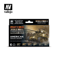 Vallejo: World War II Paint Set - WWII American Armour & Infantry