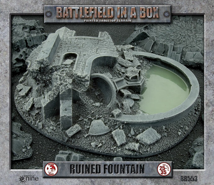 Battlefield in a Box Gothic Buried Monument 28mm 35mm Tabletop Ruine Gelände