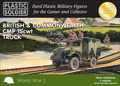 15mm British and Commonwealth CMP 15cwt Truck (x5)