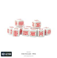 Bolt Action: Orders Dice Pack - White