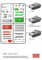 15mm German Panther Ausf. D, A and G (x5)