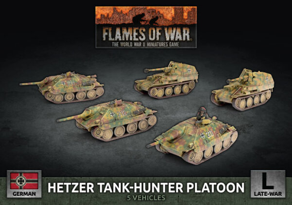 x4 Plastic 7.5cm Tank Hunter Platoon