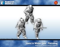 Soviet Infantry in Winter Gear Patrolling