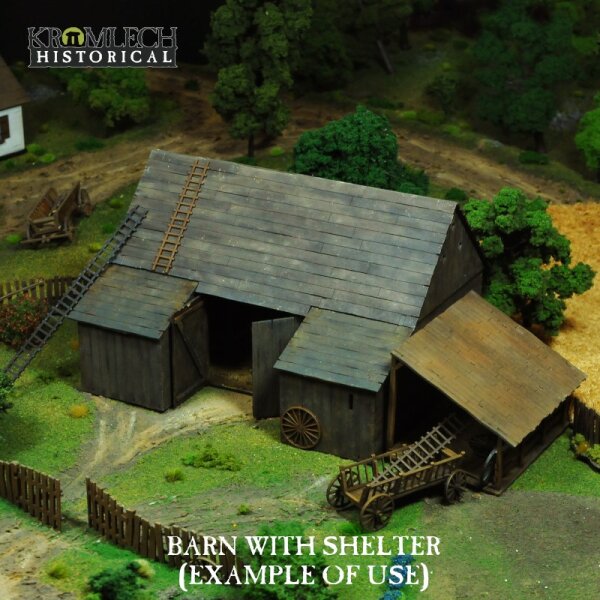 Barn with Shelter