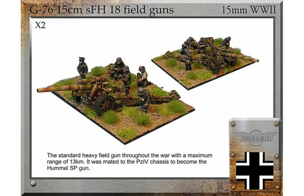 15cm sFH18 Guns & Crew (x2)