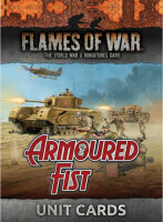 British Armoured Fist Unit and Command Cards
