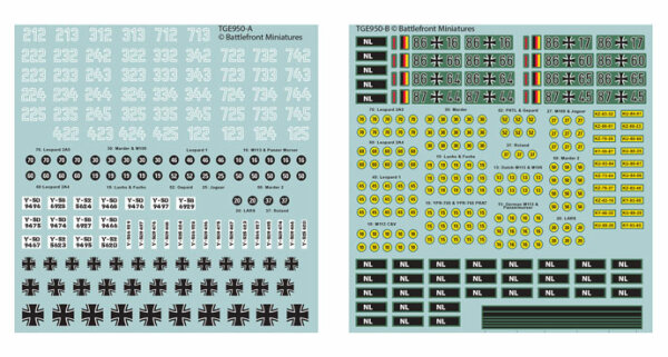 West German Decal Set