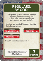 American Fighting First Unit and Command Cards
