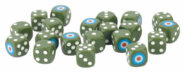 Late War British Dice Set