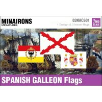 1/600 Spanish Galleon Flags