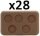 Medium Bases: 5 Holes