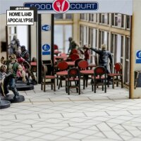 28mm Shopping Mall: Food Court Tables & Chairs