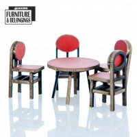 28mm Shopping Mall: Food Court Tables & Chairs