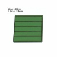 20mm x 100mm Bases - Green (x15)