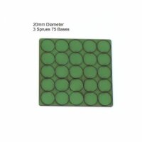 20mm Diameter Bases - Green (x75)
