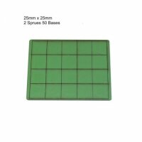 25mm x 25mm Green Bases (x40)