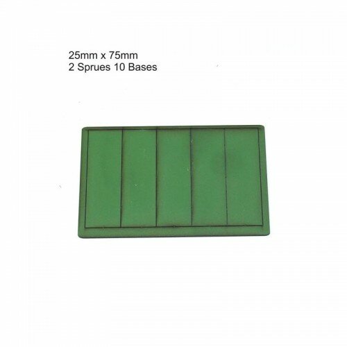 25mm x 75mm Green Bases (x10)