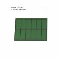 40mm x 20mm Green Bases (x24)