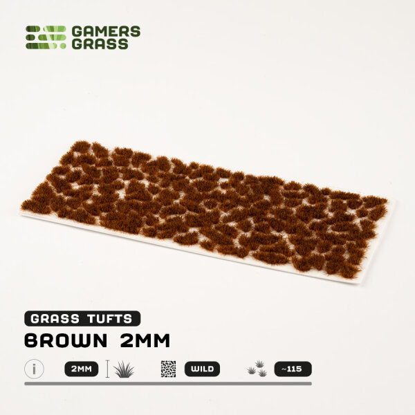 Gamer`s Grass: Brown 2mm Tufts
