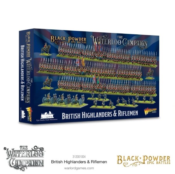 Black Powder Epic Battles: Waterloo - British Highlanders & Riflemen