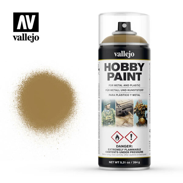 Vallejo: Hobby Paint Spray - Desert Yellow (400ml)