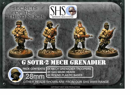 Mech Grenadiers GWHER 45 Auto Rifles - Gas Mask Heads