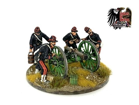 Franco-Prussian War 1870-71: La Hitte 4pdr Field Gun with Crew of 4