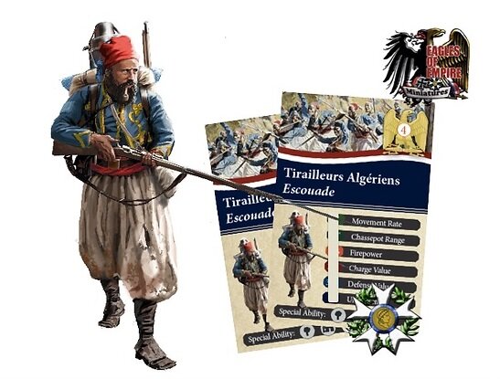 Franco-Prussian War 1870-71: Unit Cards - Turcos