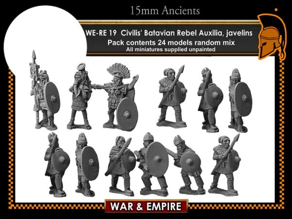Early Imperial Roman Auxilia: Civilis Batavian Rebel Auxilia & Javelins