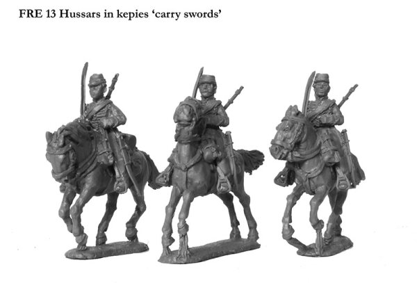 Franco-Prussian War: French Hussars/Chasseurs a Cheval in Kepis, "carry swords"