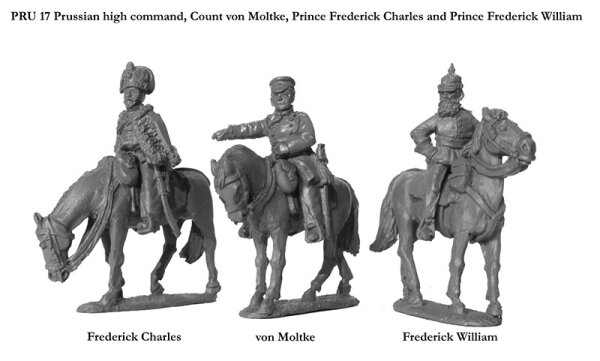 Franco-Prussian War: Prussian High Command, Count von Moltke, Prince Frederick Charles and Prince Frederick William