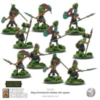 Warlords of Erewhon: Mythic Americas - Maya: Almehenob Nobles With Spears